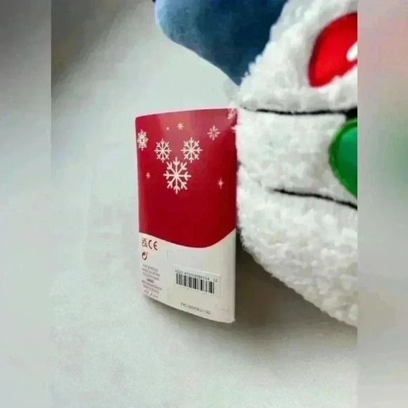 Disney Stitch Stuffed Toy Light Up Christmas Holiday LED 34cm - Picture 5 of 7